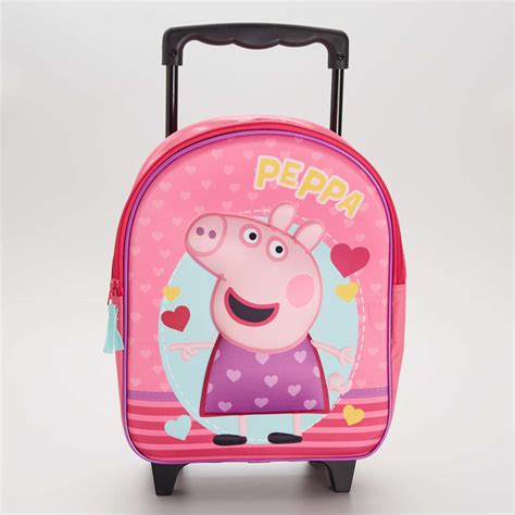  cartable peppa pig a roulette